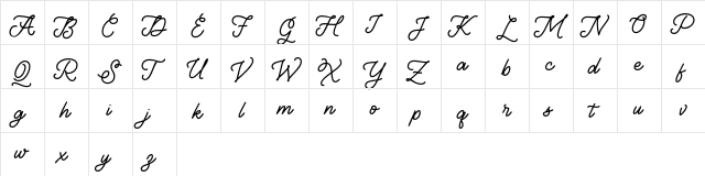 Quicksets FREE Regular  glyph index