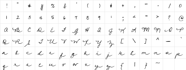 CK Mama O Regular  glyph index