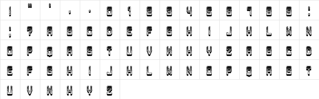 Passage Gradient Regular  glyph index