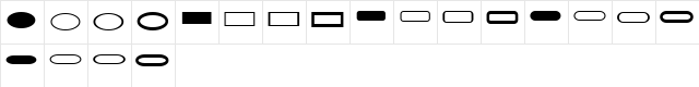 WE_Simple_Buttons Regular  glyph index
