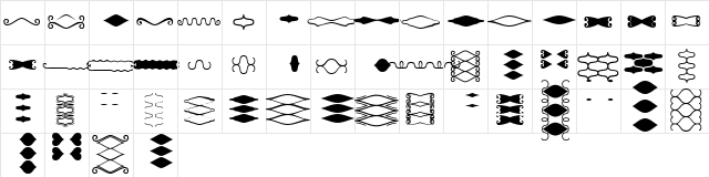 SC Sets2 Regular  glyph index