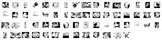 PopIcons Regular  glyph index