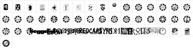 Changeling Dingbats Regular  glyph index