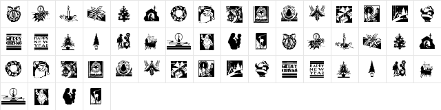 New Regular  glyph index