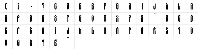 Grey(Alien)SW Regular  glyph index