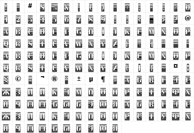 a_AlbionicTitulCmGrd Regular  glyph index