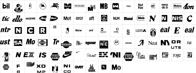 LogosCompany P12  glyph index