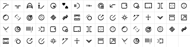 StyleBats CleanCut  glyph index