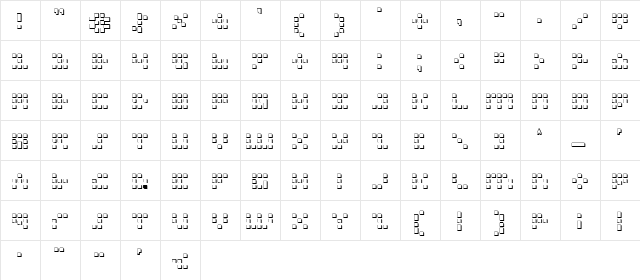 Iconian 3D 3D  glyph index