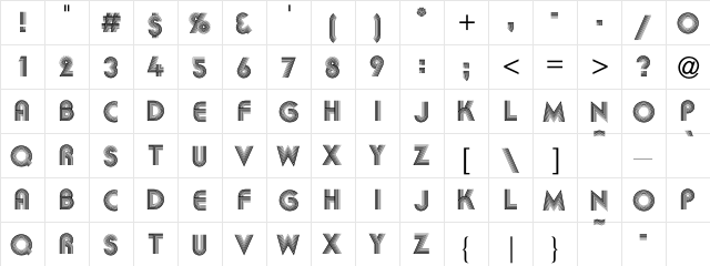 KB AkkaC Regular  glyph index