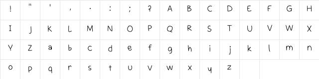 Pooper Scooper Regular  glyph index