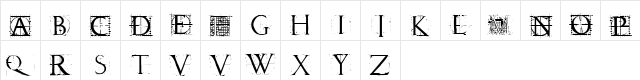 AFChampFleury Regular  glyph index