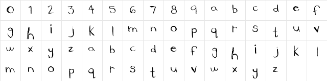 LowerSide Regular  glyph index