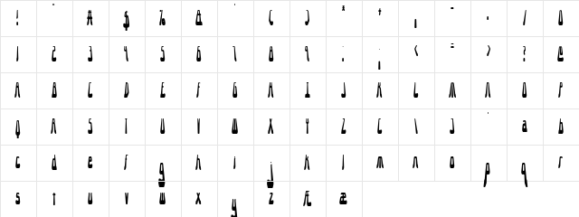10.15 Saturday Night [R] (BRK) Regular  glyph index
