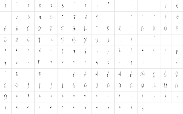 Themify Brush Regular  glyph index