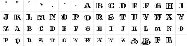 3 NicoleDNA Regular  glyph index