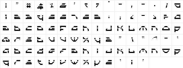 Spylord Laser Laser  glyph index