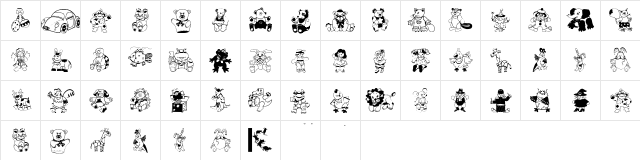 OpenParlament Regular  glyph index
