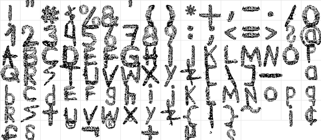 Ke$hanimal Regular  glyph index