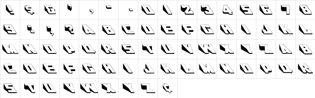 Doorstop Regular  glyph index