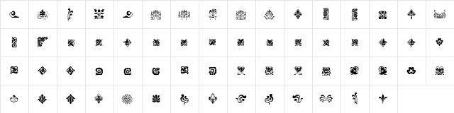 Nouveau Never Dies Free Regular  glyph index