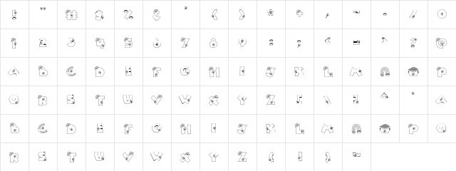 LD Derby Regular  glyph index
