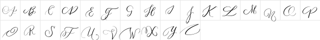 MONOGRAM G Regular  glyph index