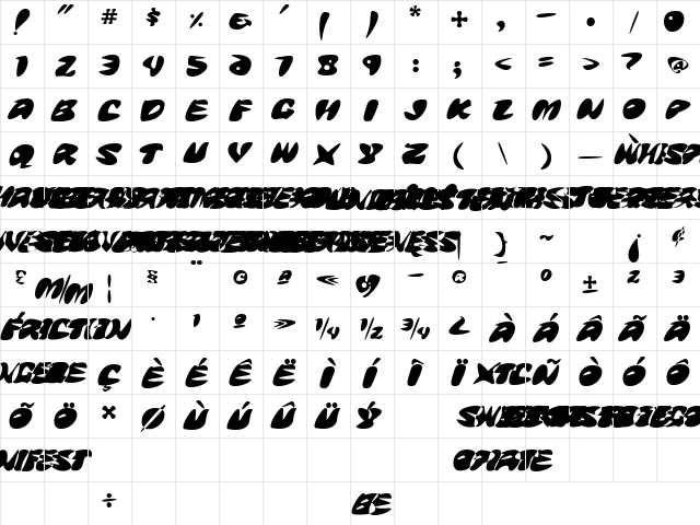 Love GoingSteady  glyph index