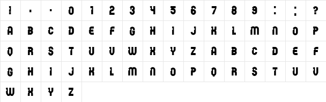 Password Book Regular  glyph index