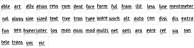 Condition Conception  glyph index