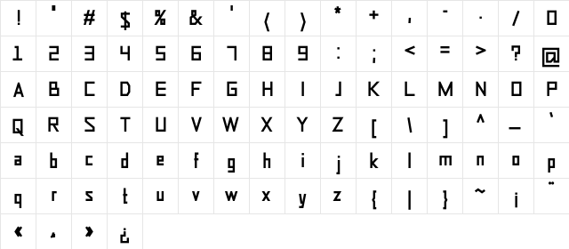 SameWorld normal  glyph index