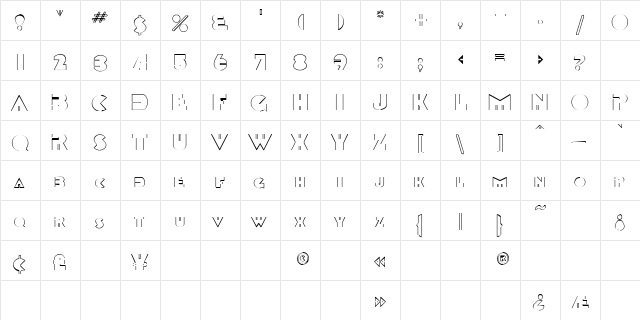 Orson 1 Normal  glyph index