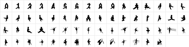 cossamoji Regular  glyph index