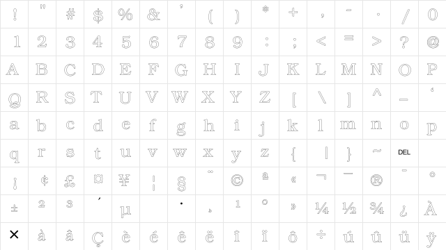 KacstTitleL KacstTitleL  glyph index