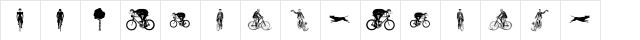 Bicycles Regular  glyph index