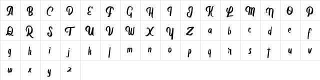 Birced FREE Regular  glyph index