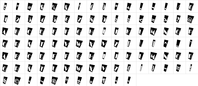 a_BentTitulCmTwNr Regular  glyph index