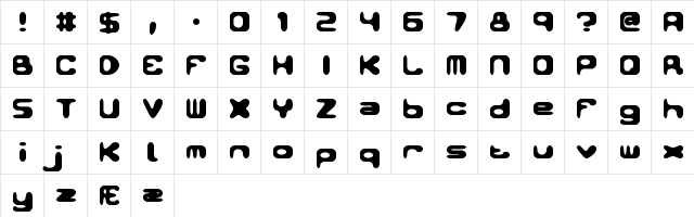 Conduit BRK Regular  glyph index
