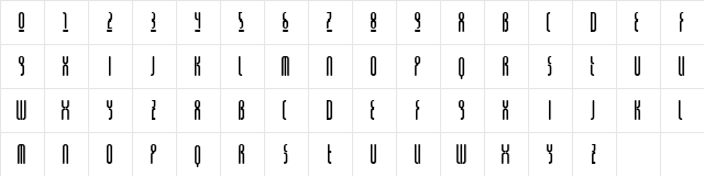 Gen3000 Regular  glyph index