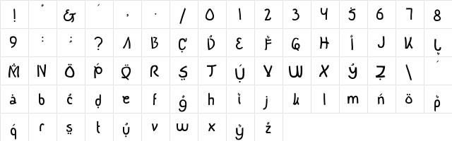 Buka Puasa Bersama normal  glyph index