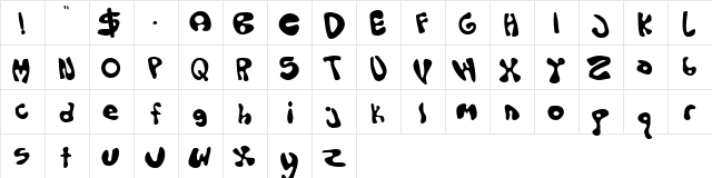 Olopus Regular  glyph index