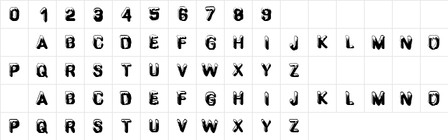CF SnowBall Regular  glyph index