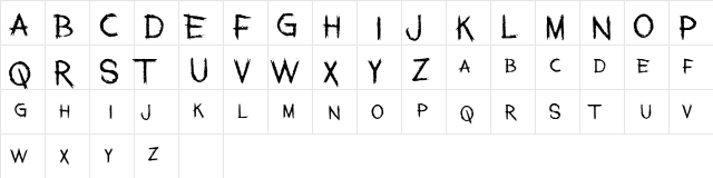 Family Annihilator Regular  glyph index