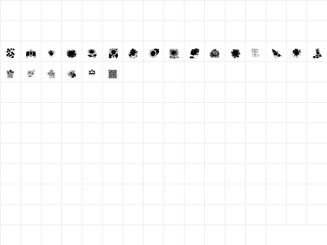 NewWGL4Font Regular  glyph index