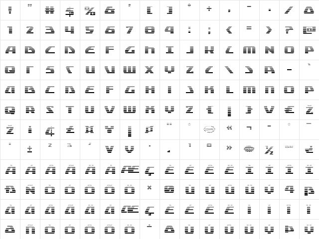 Global Dynamics Gradient Regular  glyph index