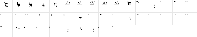 ED Isson Regular  glyph index