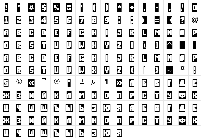 a_SimplerCm Demi  glyph index