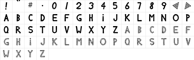 Chlorinov Regular  glyph index