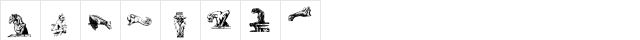 Gargoyles Regular  glyph index