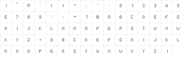 schnee Regular  glyph index